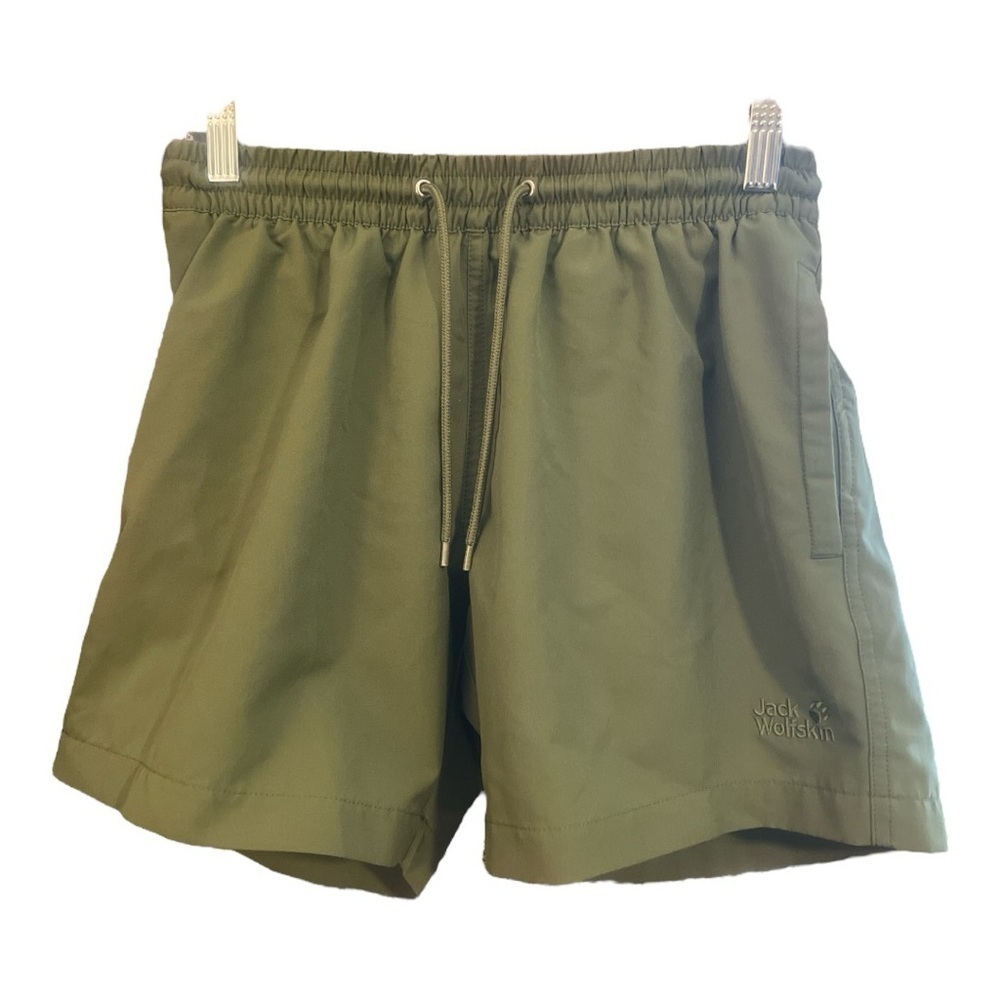 Jack Wolfskin Drawstring Outdoor Green Shorts Size‎ Small GH1